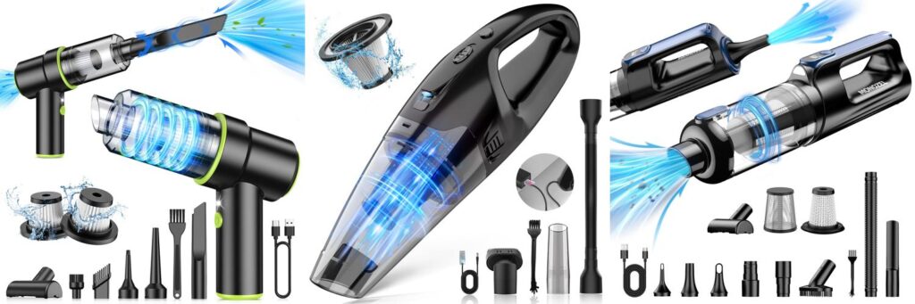 Handheld Vacuum For Car combined image