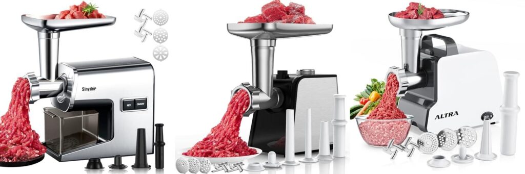 High End Electric Meat Grinder combined image