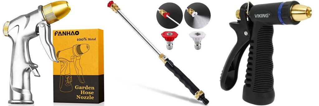 High Pressure Garden Hose Nozzle combined image