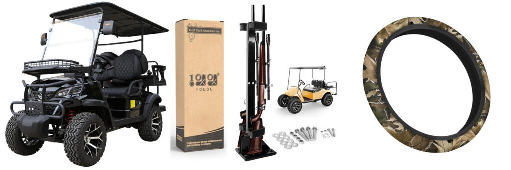 Hunting Golf Cart combined image