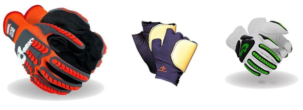 Impact Reducing Safety Gloves combined image 1
