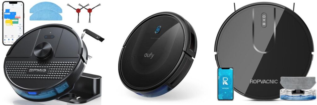 Inexpensive Robot Vacuum combined image