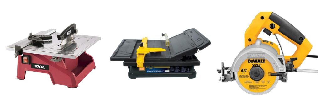 Inexpensive Tile Saw combined image