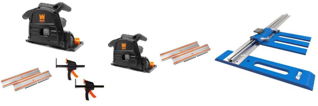 Inexpensive Track Saw combined image