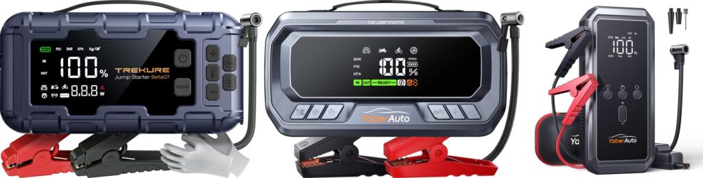 Jump Start Air Compressor combined image