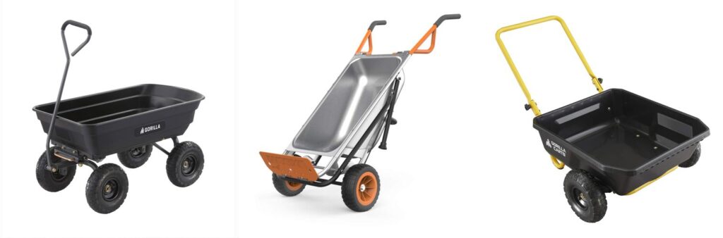 Landscaping Wheelbarrow combined image