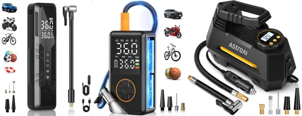 Mini Air Compressor combined image