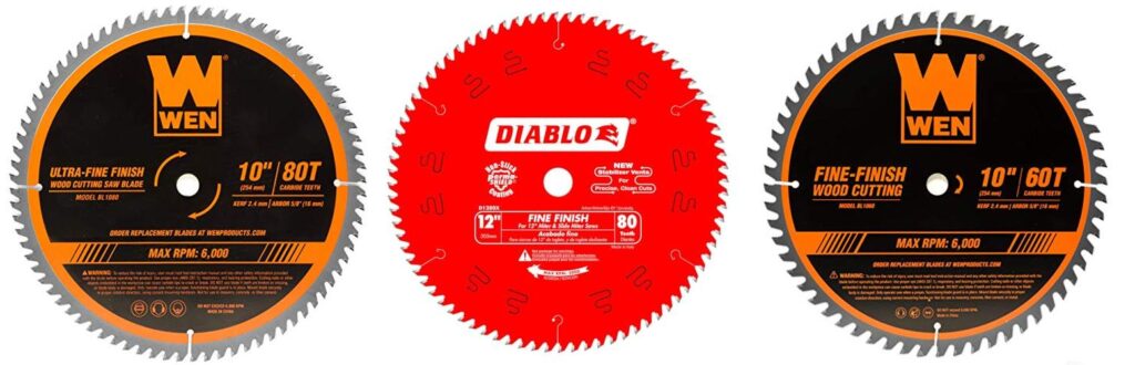 Miter Saw Blade Wood combined image