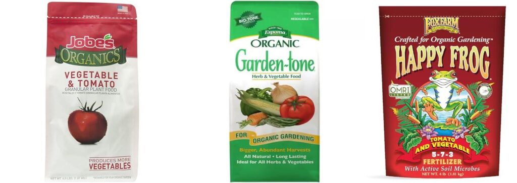 Organic Garden Fertilizer combined image