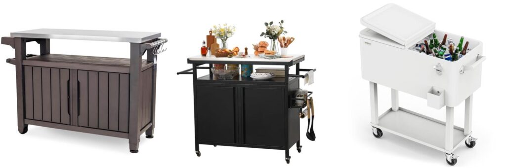Outdoor Bar Cart combined image