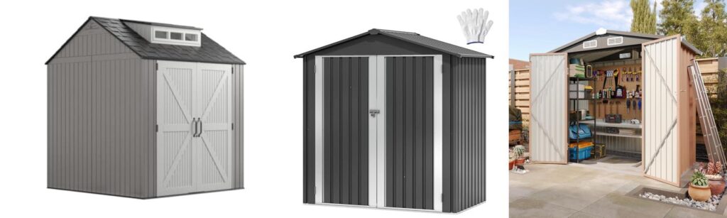 Outdoor Garden Shed combined image