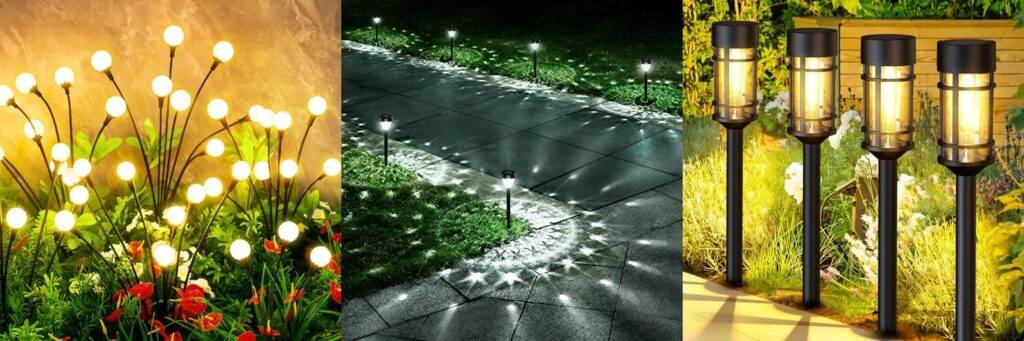 Outdoor Solar Garden Lights combined image