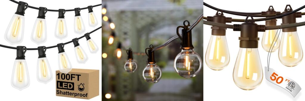 Outdoor String Lights combined image 1