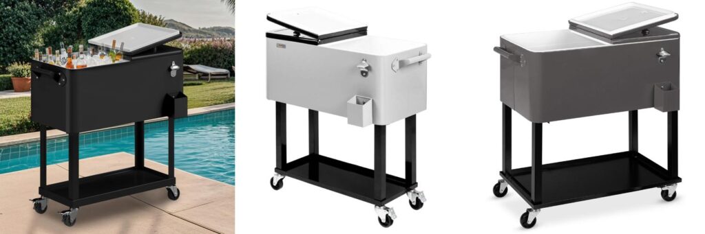 Patio Cooler Cart combined image