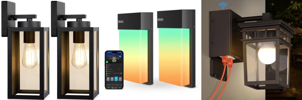 Patio Wall Light Fixture combined image