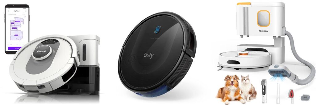 Pet Hair Robot Vacuum combined image