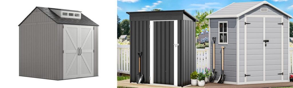 Plastic Garden Sheds combined image
