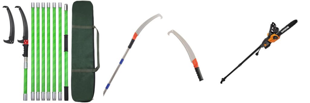 Pole Saw For Thick Branches combined image