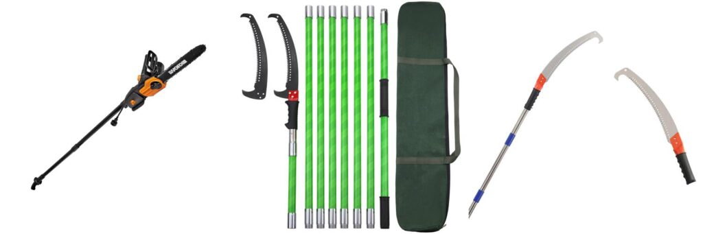 Pole Saw For Trimming Trees combined image