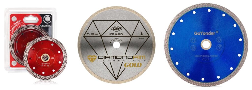 Porcelain Tile Saw Blade combined image