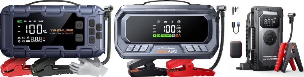 Portable Air Compressor And Jump Starter combined image