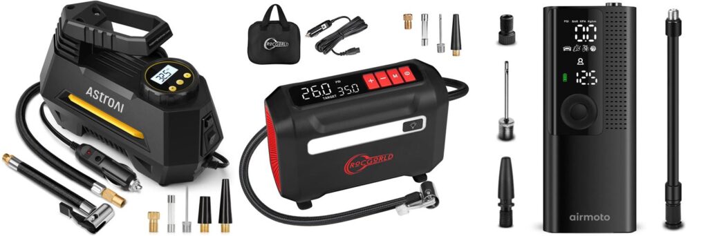 Portable Air Compressor Car combined image