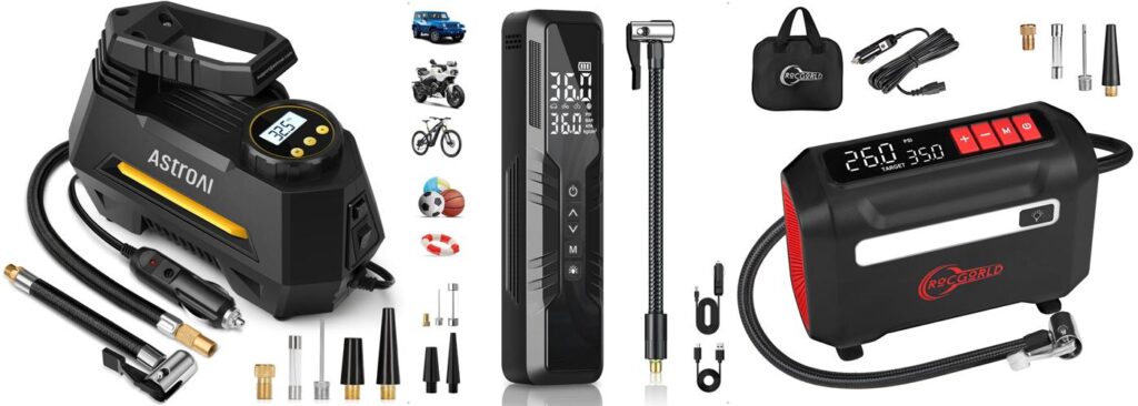 Portable Car Air Compressor combined image
