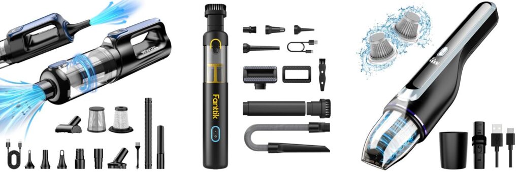 Portable Car Vacuum combined image