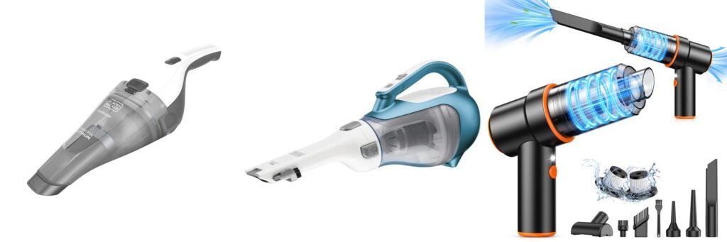 Portable Rechargeable Vacuum combined image