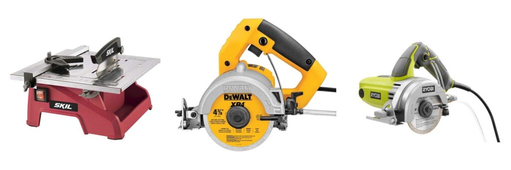Portable Tile Saw combined image