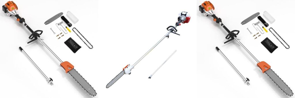 Professional Gas Powered Pole Saw combined image 1