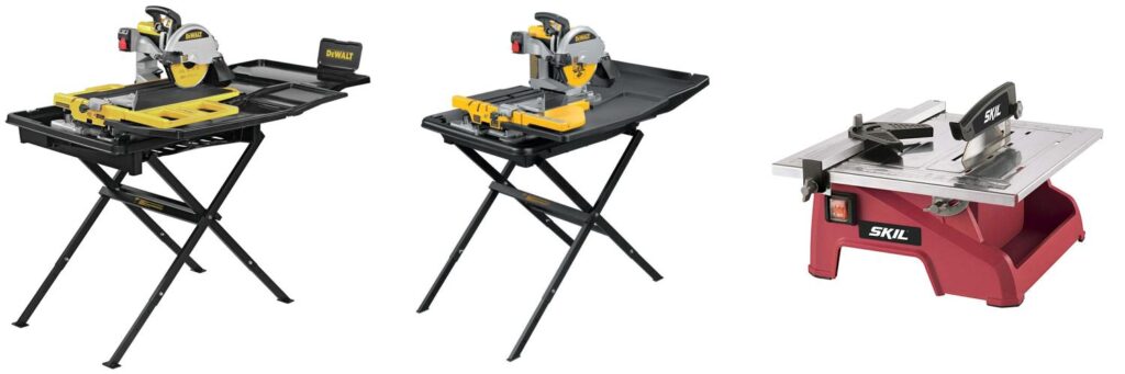 Professional Wet Tile Saw combined image