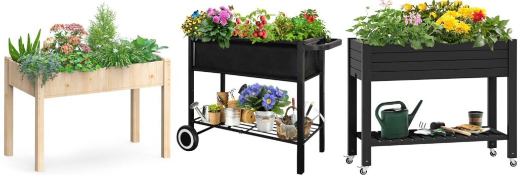 Raised Garden Beds On Amazon combined image