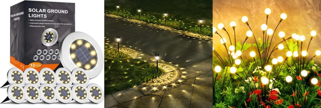 Rated Solar Garden Lights combined image