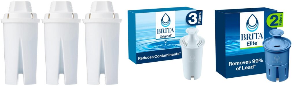 Replacement Pitcher Water Filters combined image