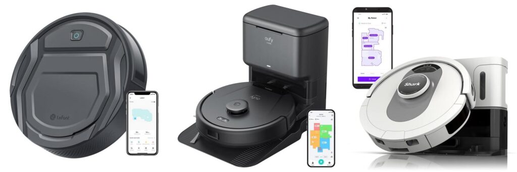 Robotic Vacuum For Pet Hair combined image