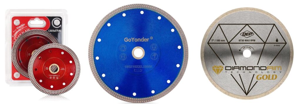 Saw Blade For Cutting Porcelain Tile combined image