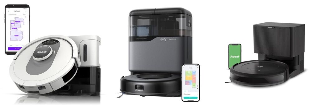 Self Emptying Robot Vacuum combined image