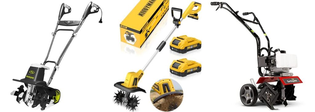 Small Garden Tiller combined image
