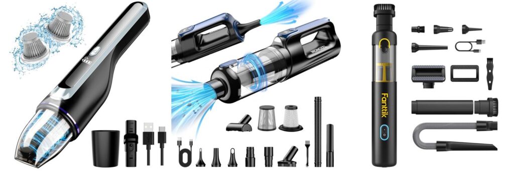 The Best Small Vacuum For Car - Top Picks & Buying Guide 2 Small Vacuum For Car combined image