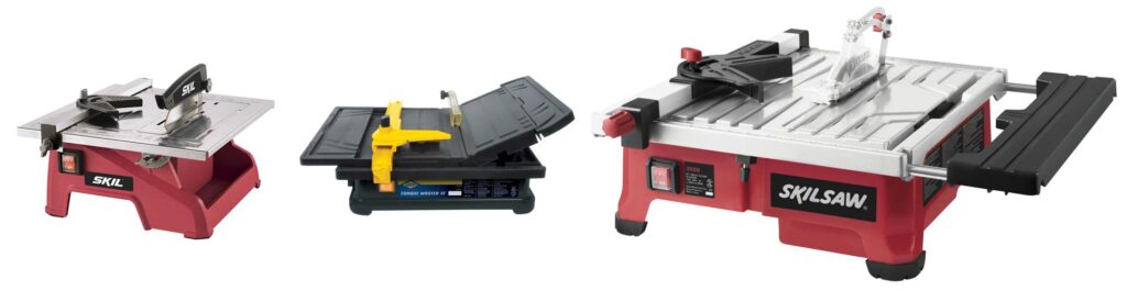 Small Wet Tile Saw combined image