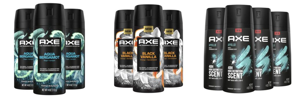 Smelling Axe Fragrance combined image
