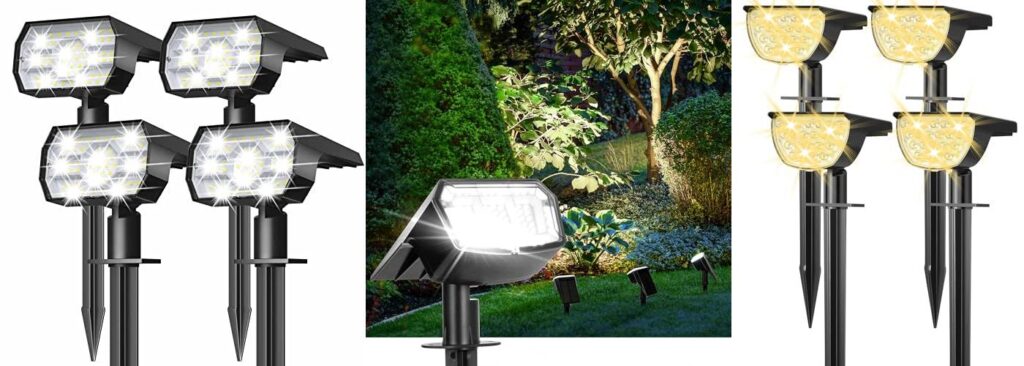 Solar Garden Spotlights combined image
