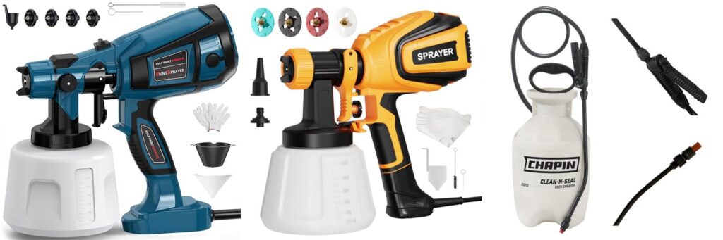Sprayer For Fence Stain combined image