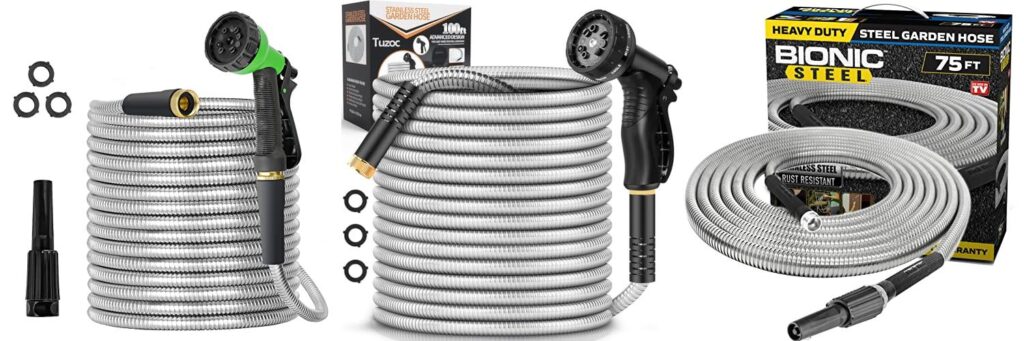 Stainless Steel Garden Hose combined image