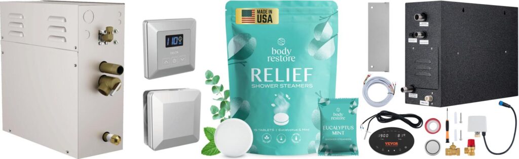 Steam Showers combined image