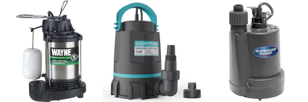 Sump Pumps combined image
