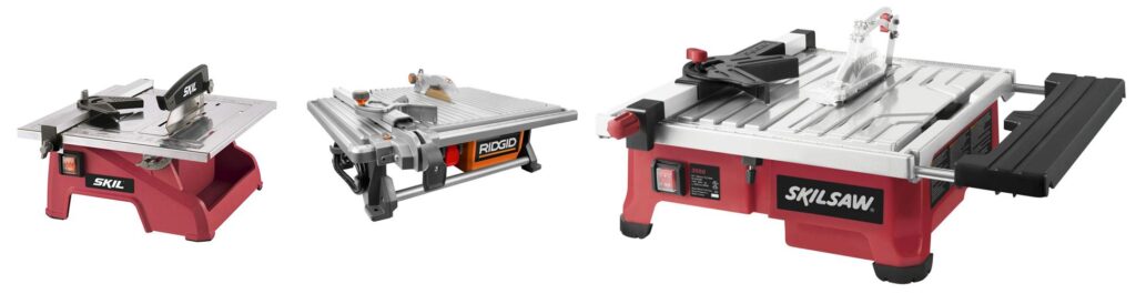 Tabletop Tile Saw combined image