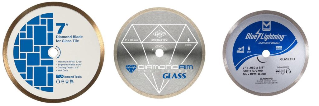 Tile Saw Blade For Glass combined image