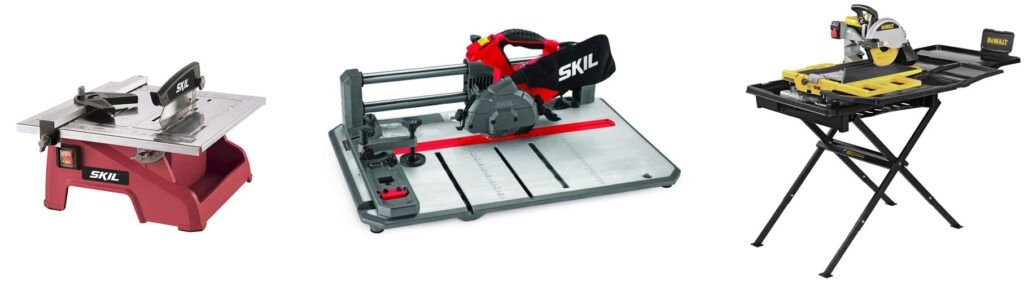 Tile Saw For Contractor combined image